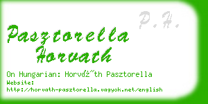 pasztorella horvath business card